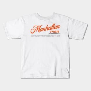 Manhattan Beach Pier: California Surf Breaks Kids T-Shirt